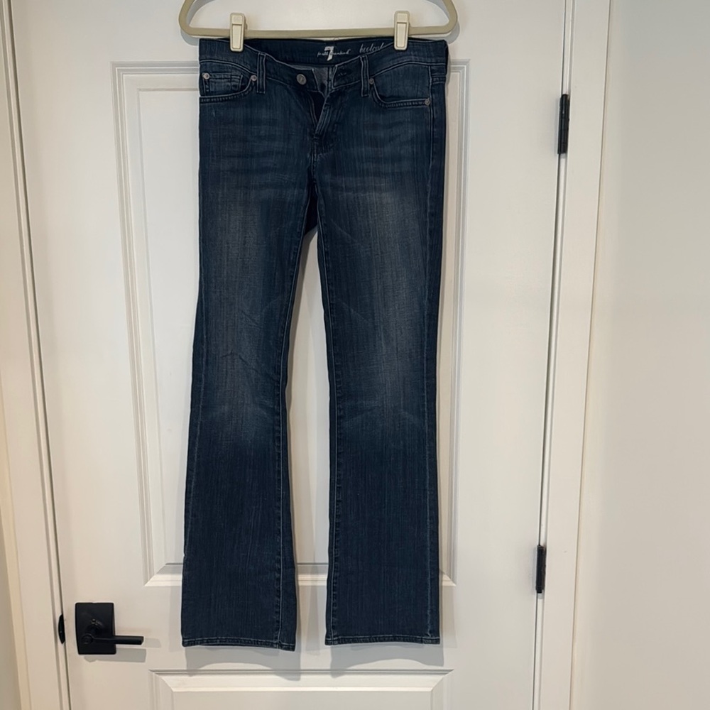 Seven7 Dark Blue Boot Cut Jeans